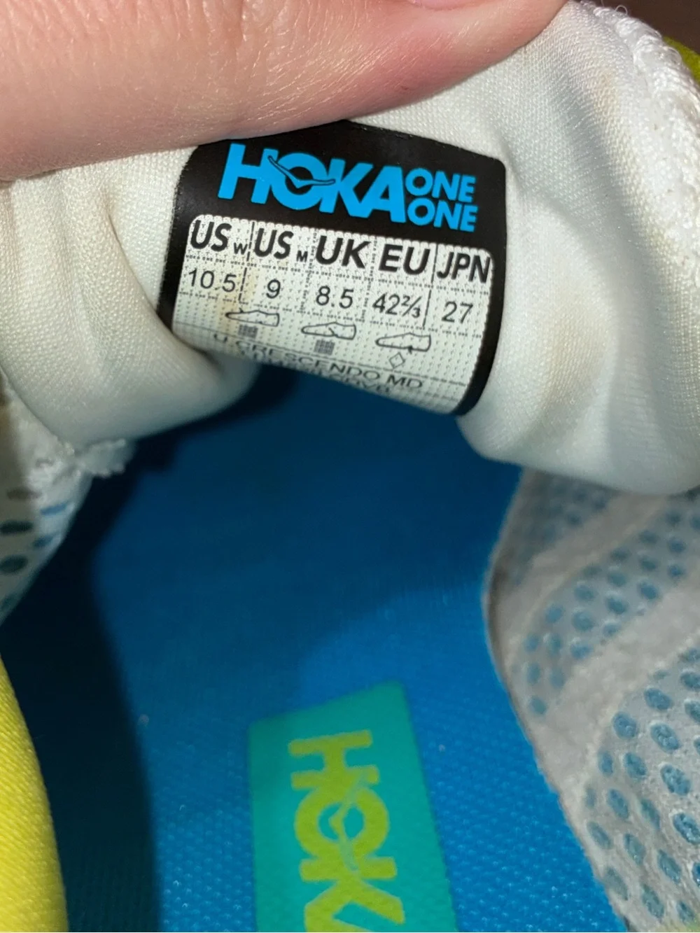 Hoka One One U Crescendo MD Track Spikes Shoes - mens 9/womens 10.5